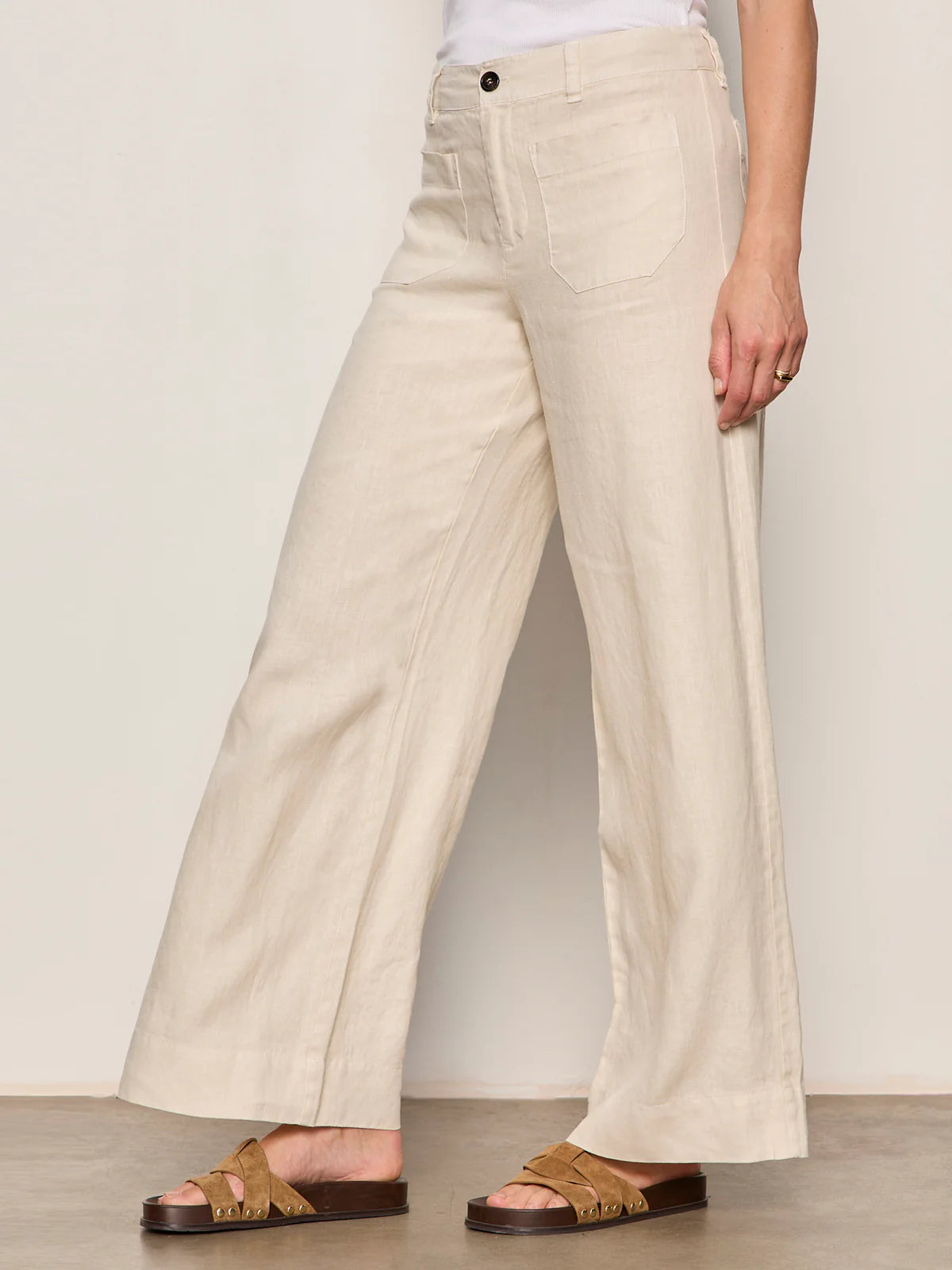 Linen Marine Wide Leg