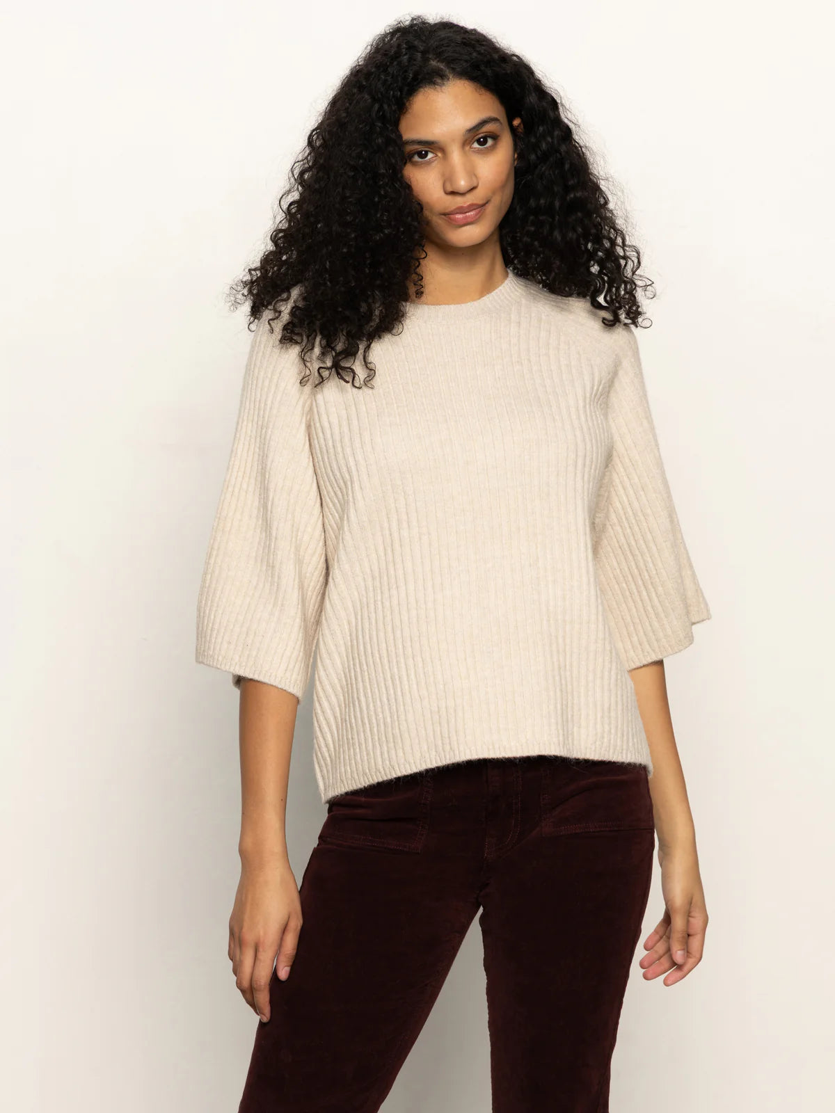 Ribbed Sweater Tee