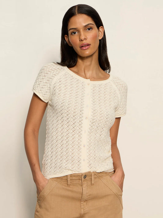 All In Pointelle Top