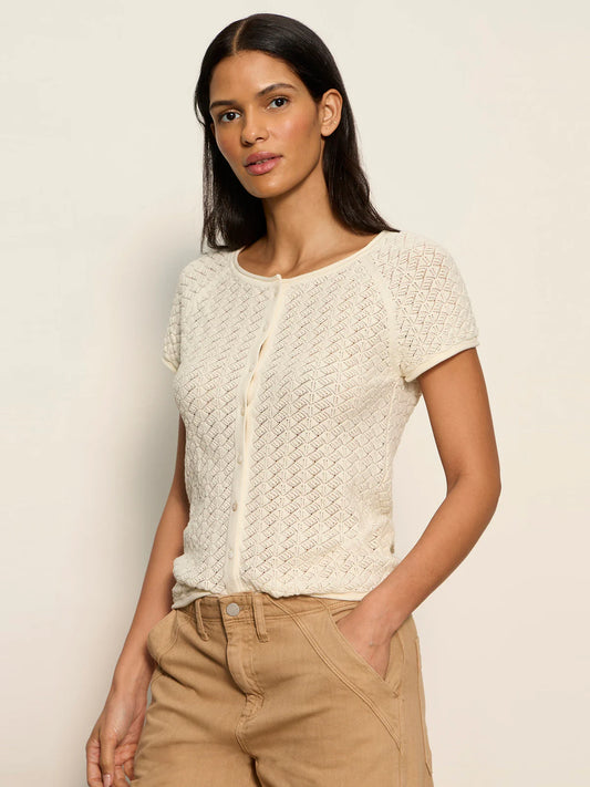 All In Pointelle Top