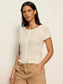 All In Pointelle Top