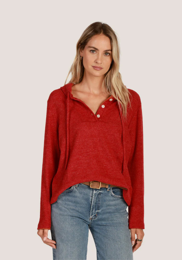 Cozy Moment Pullover - Red