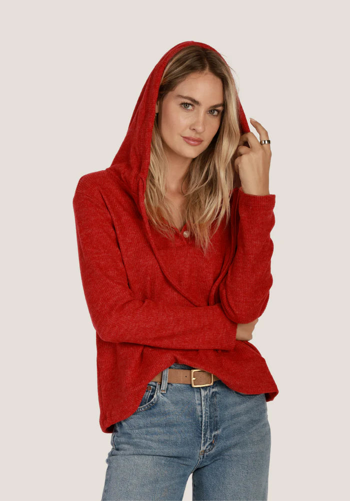 Cozy Moment Pullover - Red