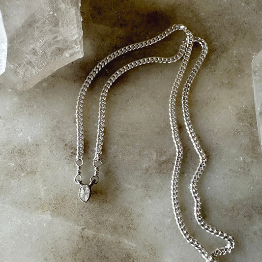 Eternity Diamond Drop Of Light Necklace