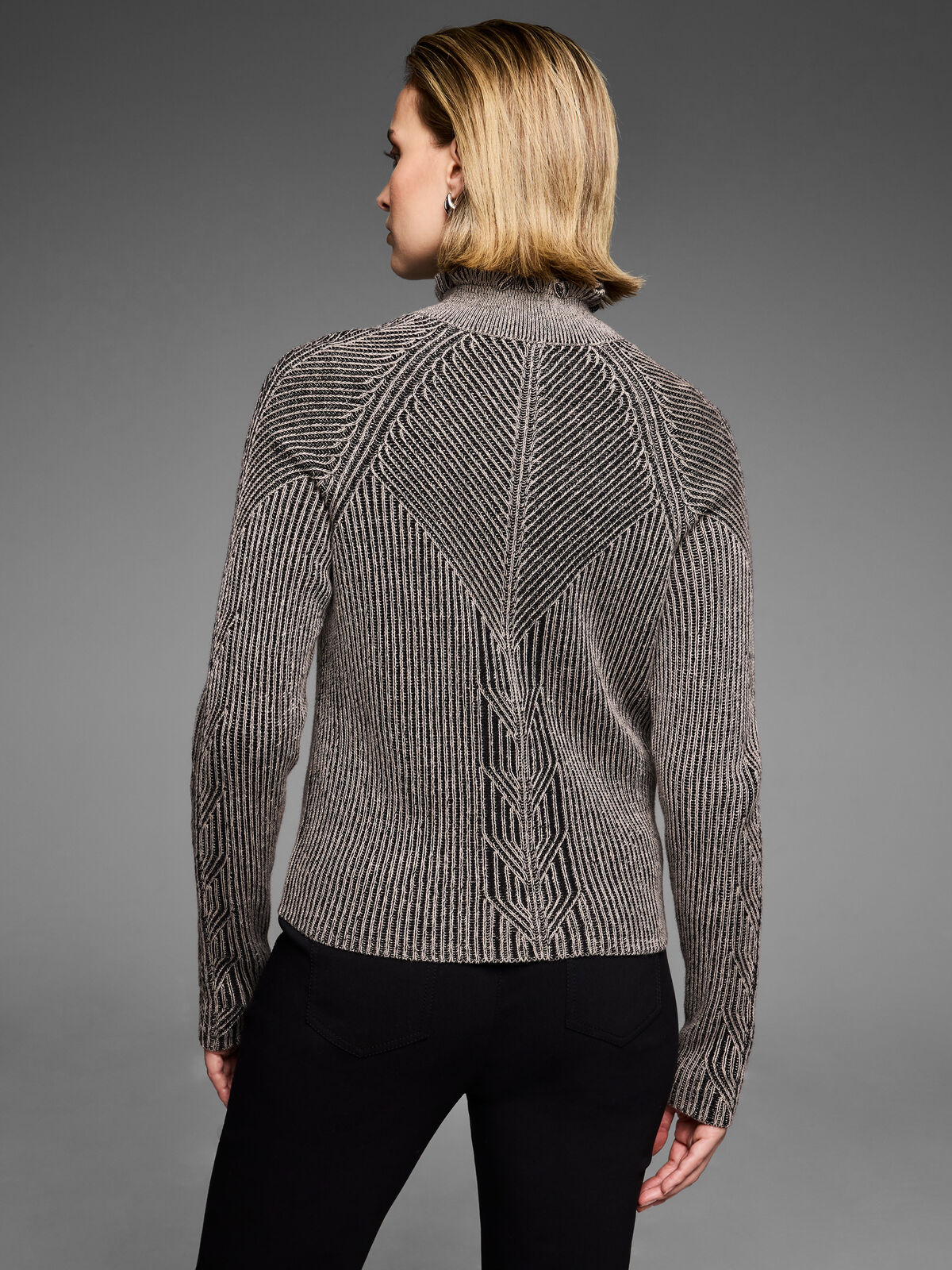 Engineered Zip Cardigan