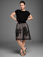 Embroidered Mesh Skirt