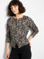 Stitch Print Snap It Up Cardigan