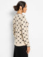 Geo Argyle Double Knit Sweater