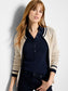 Cotton Mesh Zip Up Cardigan