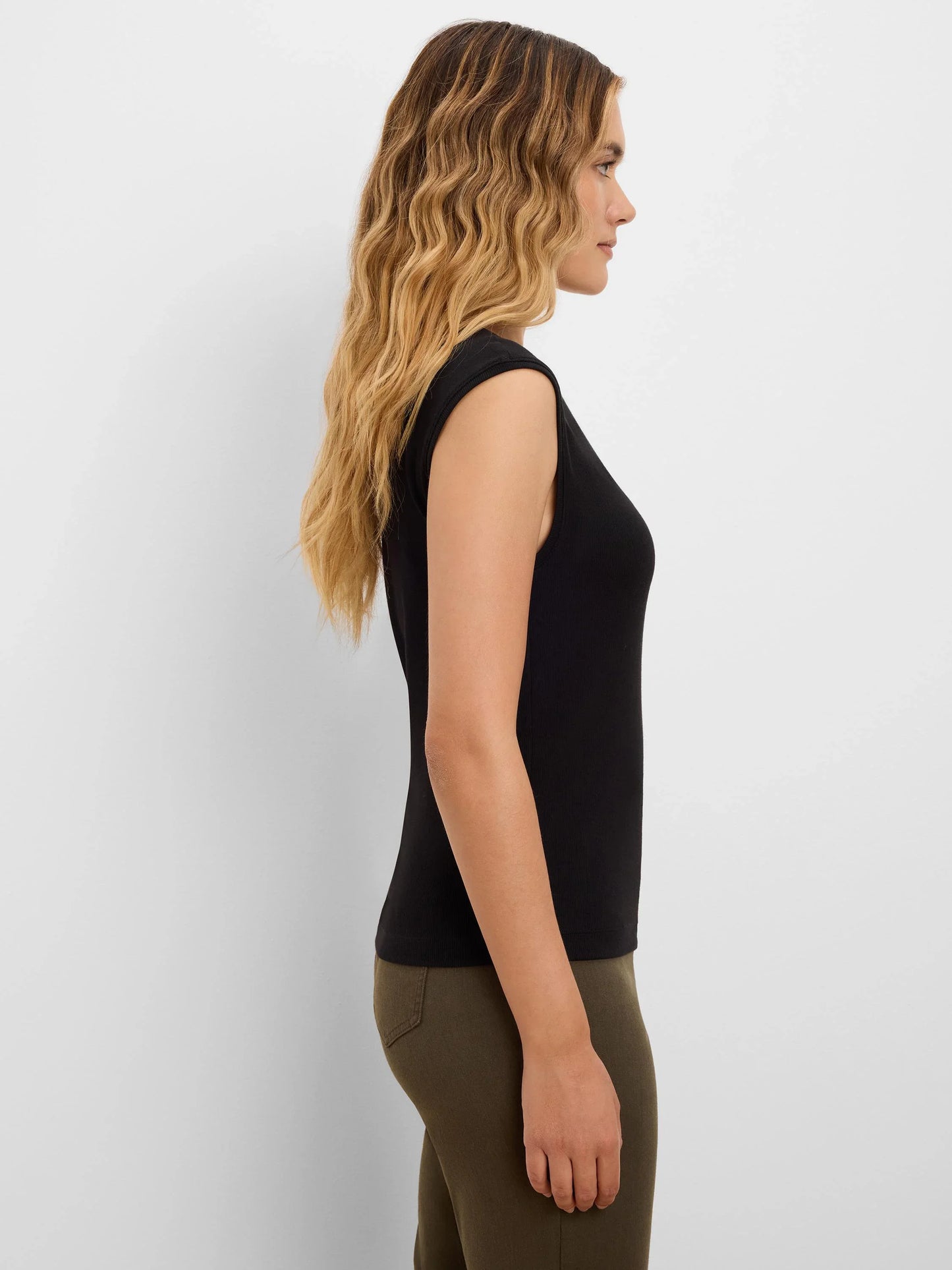 Rib Growover Tank - Black