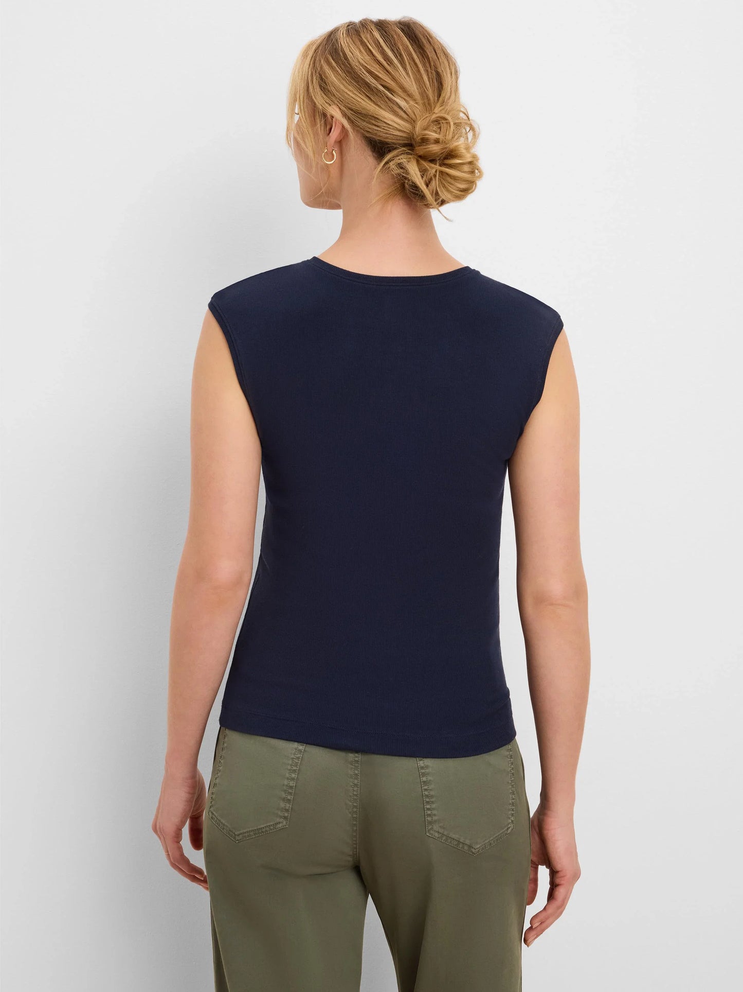 Rib Growover Tank - Dark Indigo