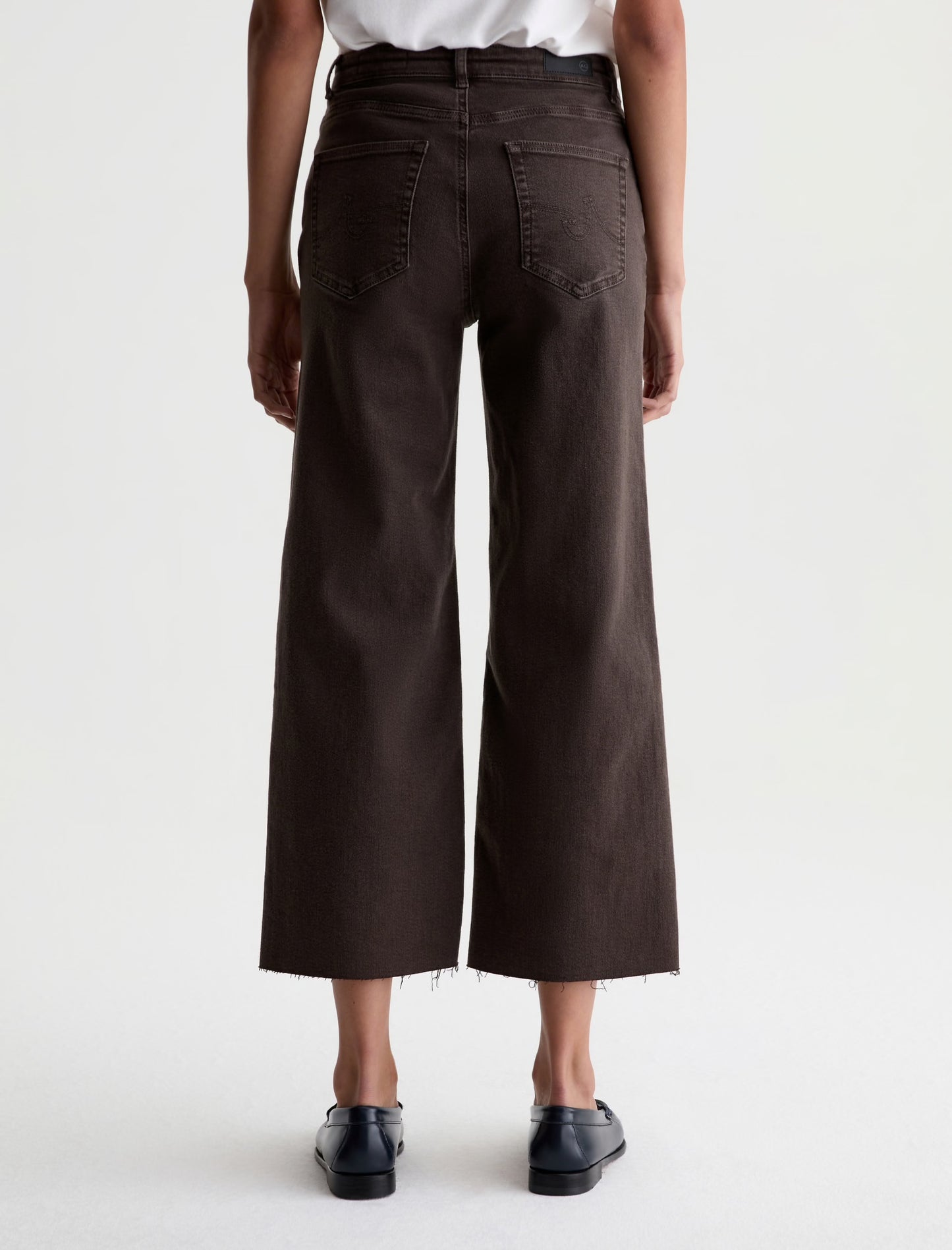 Saige Wide Leg Crop - Burnt Umber