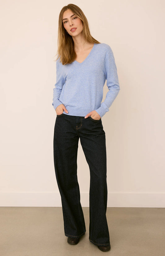 Carina Pullover - Heather Blue