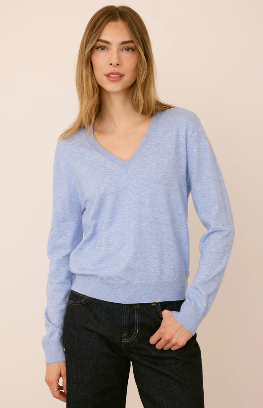 Carina Pullover - Heather Blue