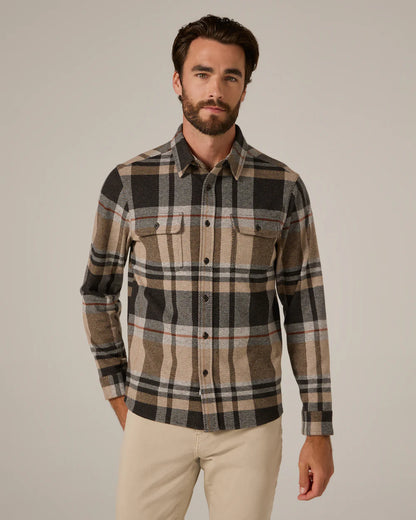 Plaid Soft Knit Shirt