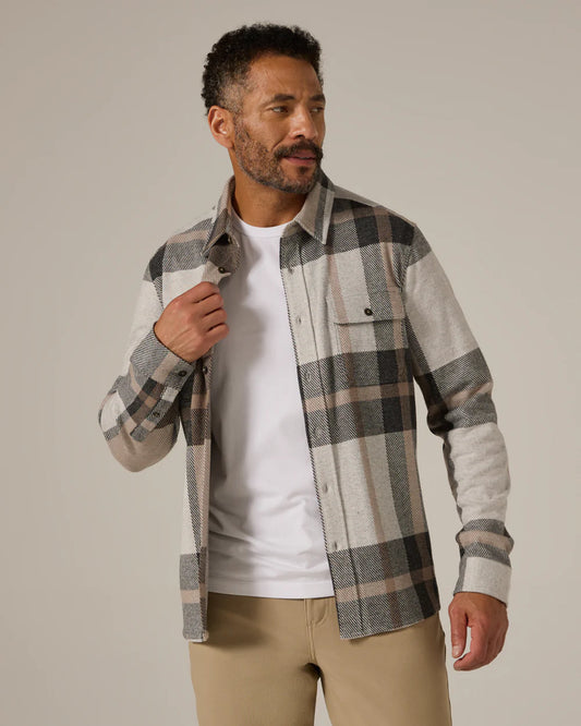 Plaid Soft Knit Shirt