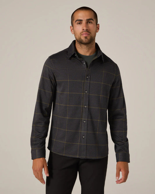 Houndstooth Knit Shirt