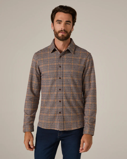 Houndstooth Knit Shirt