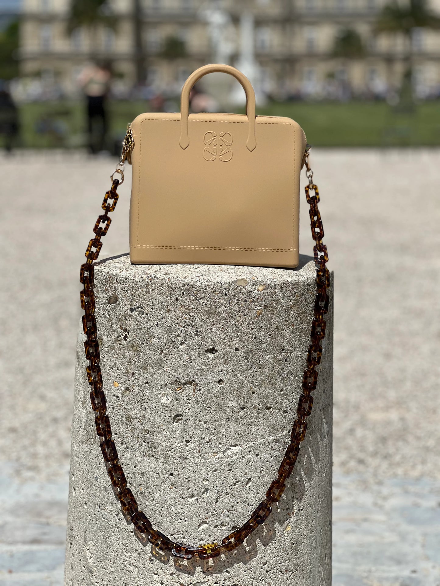 Tortoise Squares Bag Strap