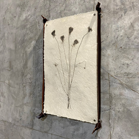 Frameless Leather & Steel Hanger - Small