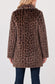 Collared Leopard Coat