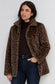 Collared Leopard Coat