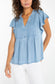 Pintuck Popover Blouse