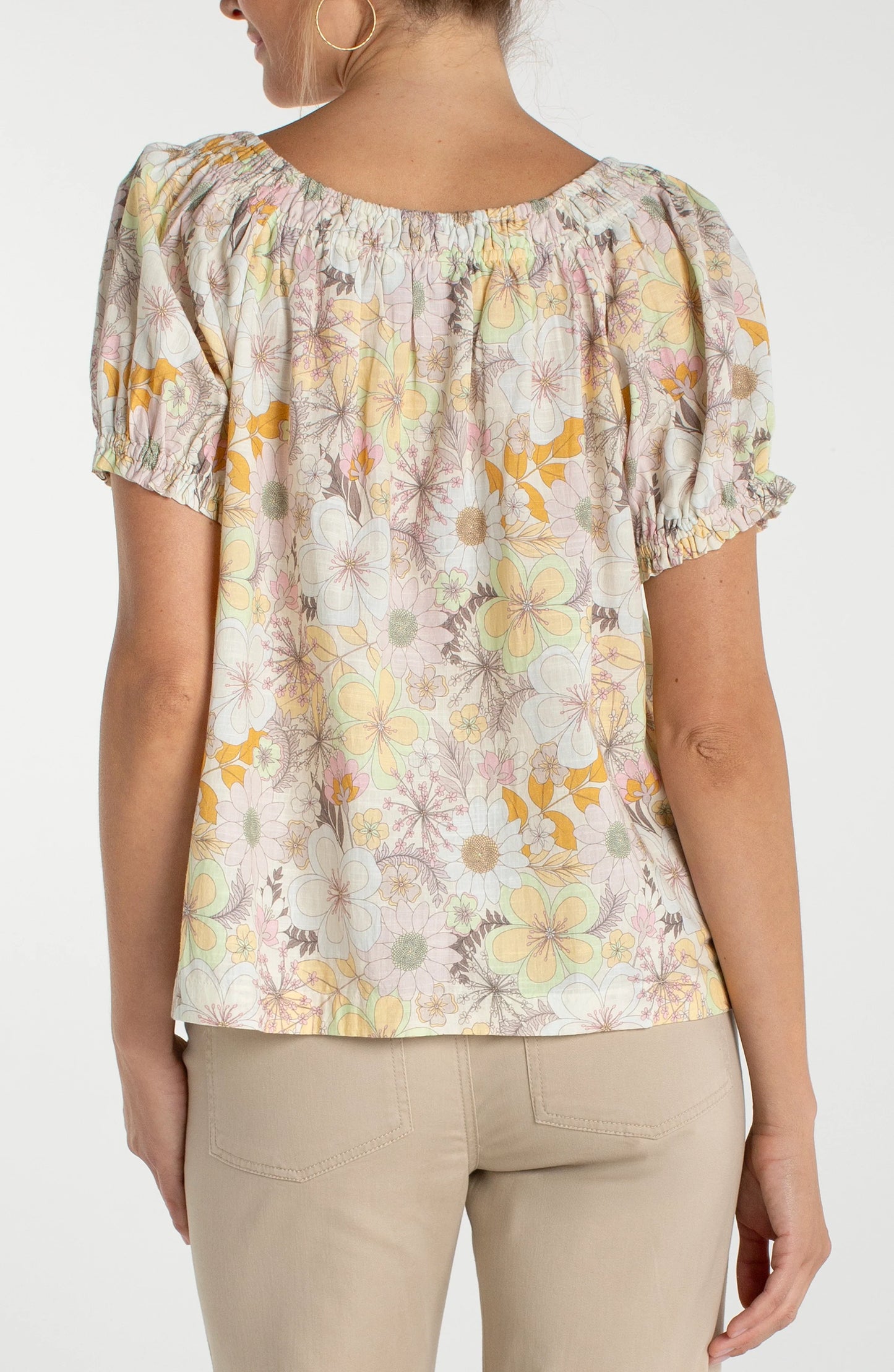 Front Tie Woven Top