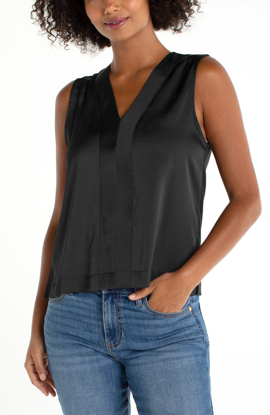 Sleeveless V-Neck Top