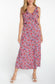 Ruffle Front Floral Dress
