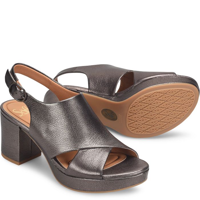 Liv leather hot sale block heel sandals