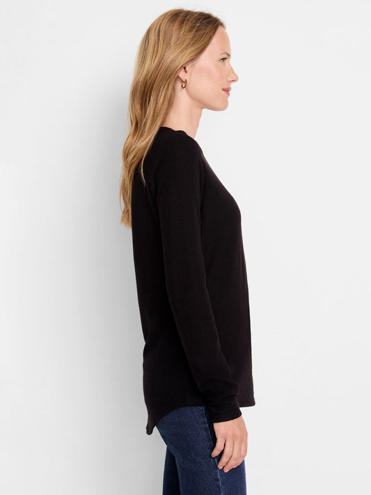 Long Sleeve Shirttail Tee