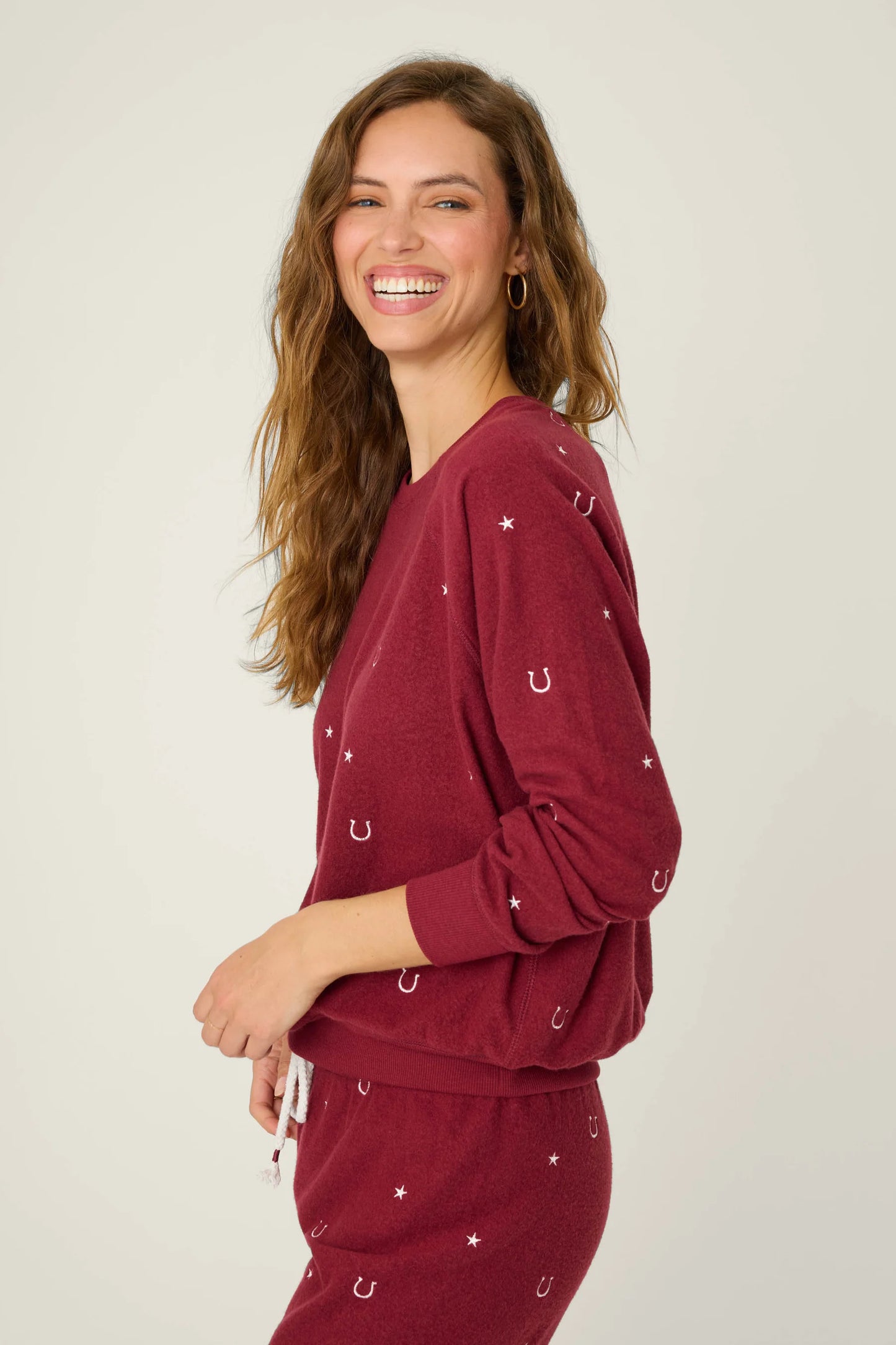 Horseshoe Embroidered Sweatshirt