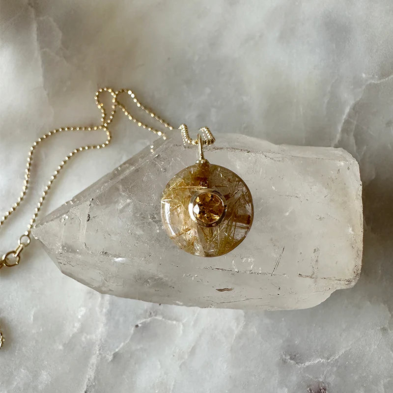 Zenna Rutilated Quartz Necklace