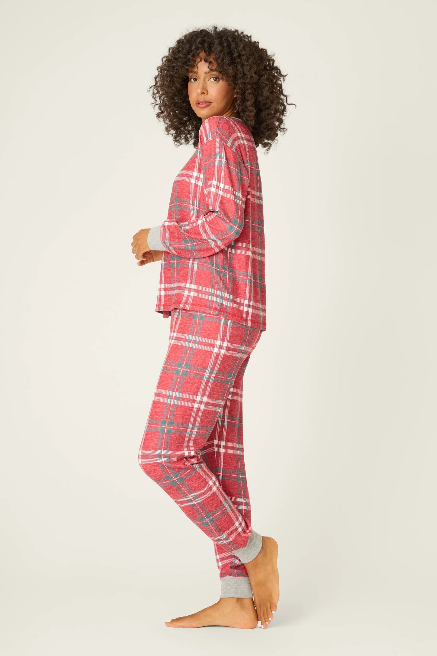 Plaid PJ Set