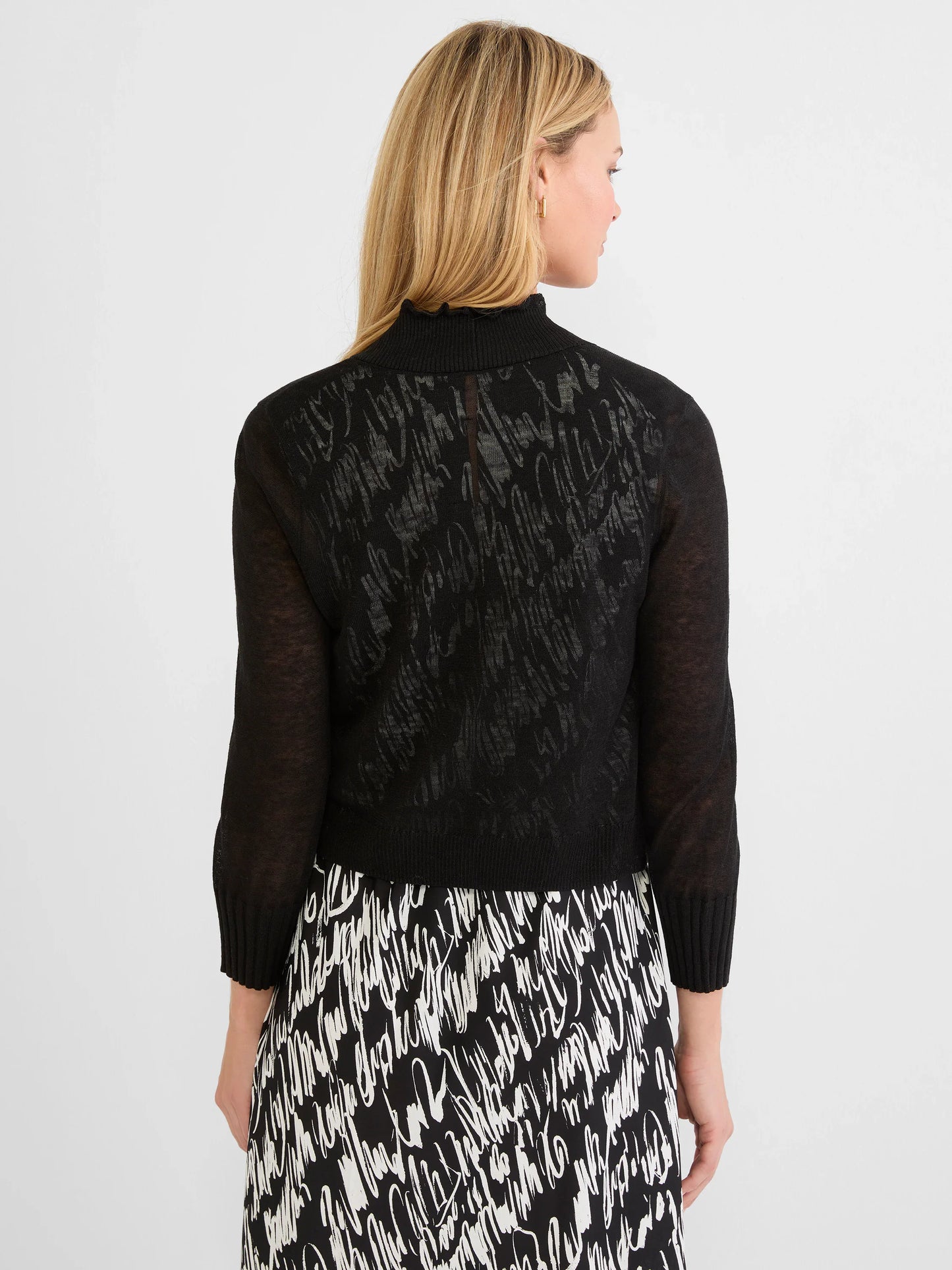 Ruffle Knit Cardigan