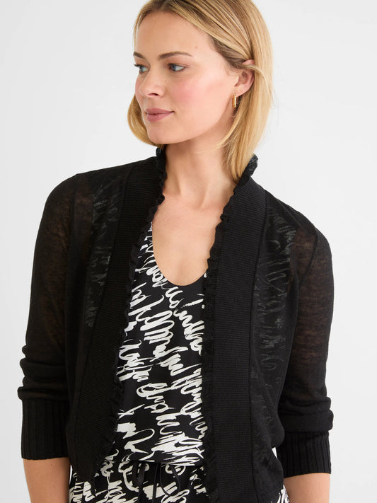 Ruffle Knit Cardigan