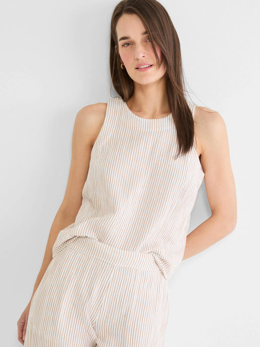 Pinstripe Gauze Tank