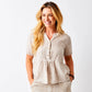 Scarletta Smocked Top - Nude