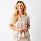Scarletta Smocked Top - Nude