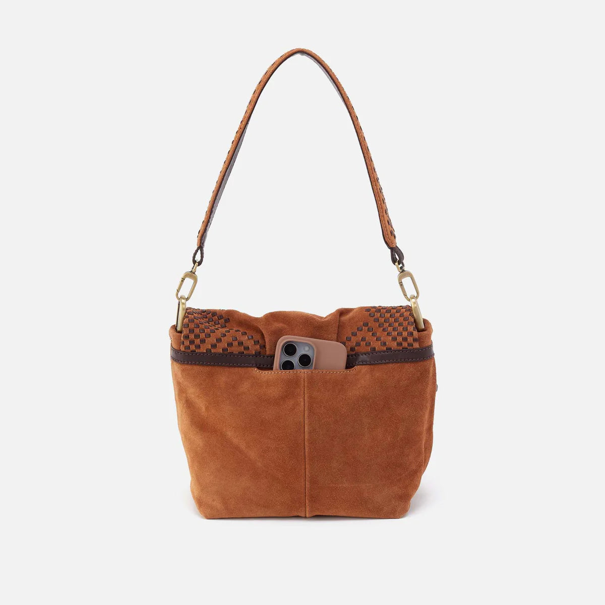 Harley Suede Convertible Shoulder Bag