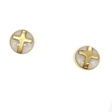 Circle Cross Earrings