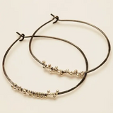 Isabel Hoops in Gold-fill & Silver