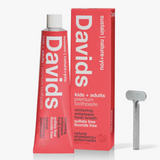 Davids Kids + Adults Premium Toothpaste / Strawberry Water