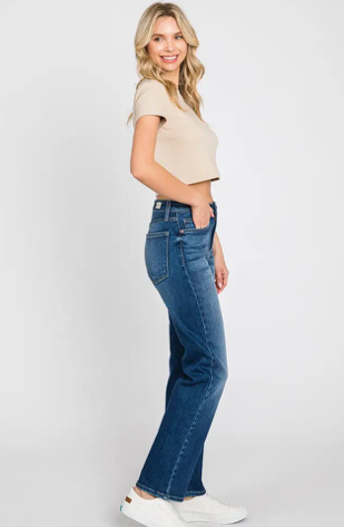 High Rise Straight Leg Jean