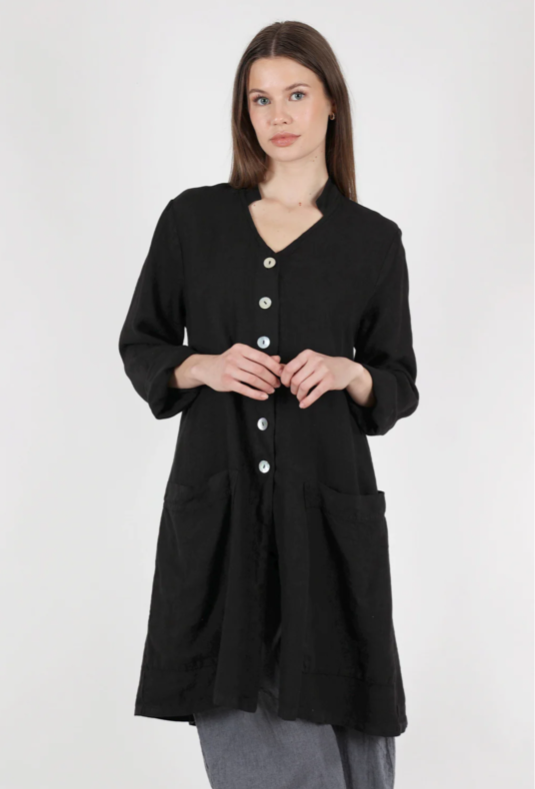 Linen Swing Coat