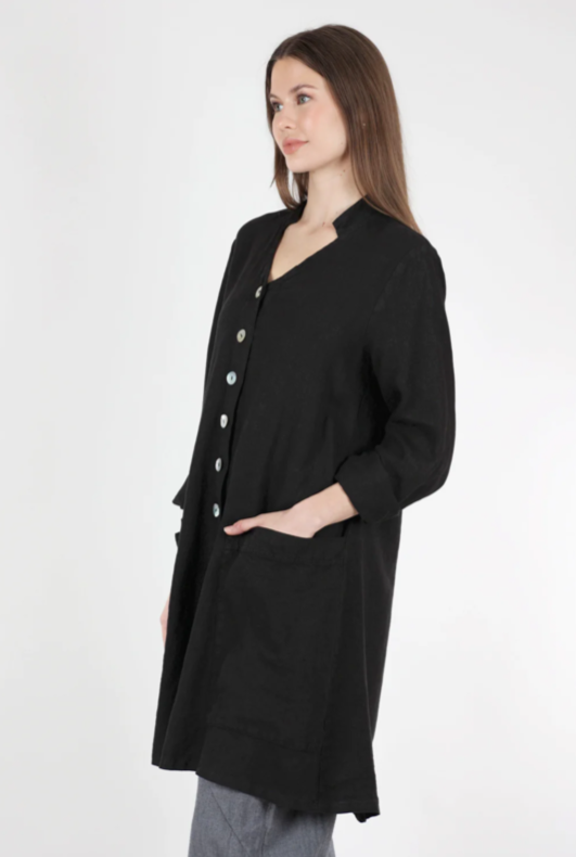 Linen Swing Coat