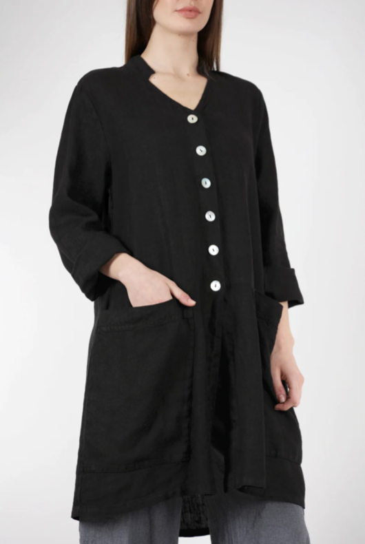 Linen Swing Coat