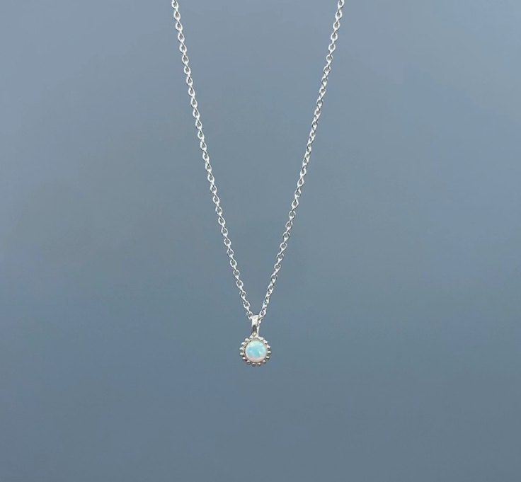 Dainty Opal Necklace