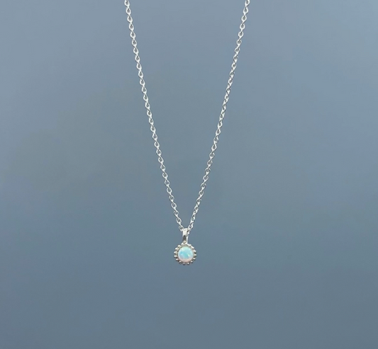 Dainty Opal Necklace